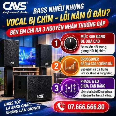 Bass Nhiều Nhưng Vocal Bị Chìm – Lỗi Nằm Ở Đâu? Bên Em Chỉ Ra 3 Nguyên Nhân Thường Gặp