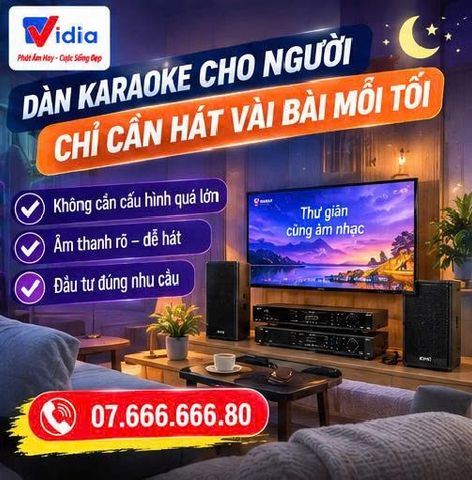 Dàn Karaoke Cho Người Chỉ Cần Hát Vài Bài Mỗi Tối