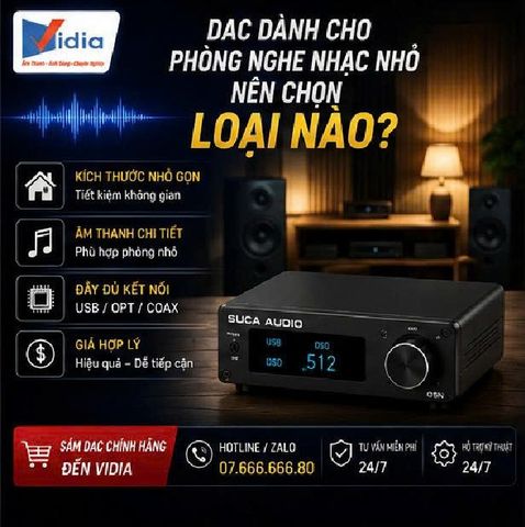 DAC Dành Cho Phòng Nghe Nhạc Nhỏ Nên Chọn Loại Nào?
