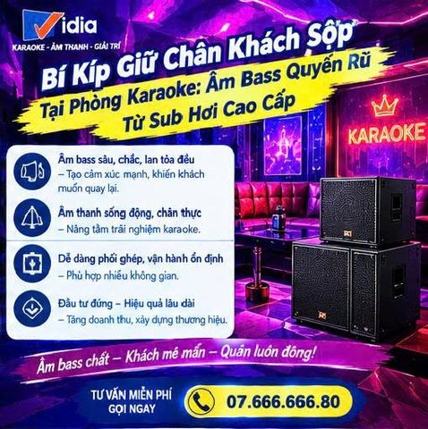 Bí Kíp Giữ Chân Khách Sộp Tại Phòng Karaoke: Âm BassQuyến Rũ Từ Sub HƠi Cao Cấp