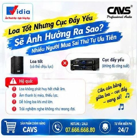 Loa Tốt Nhưng Cục Đẩy Yếu Sẽ Ảnh Hưởng Ra Sao? Nhiều Người Mua Sai Thứ Tự Ưu Tiên