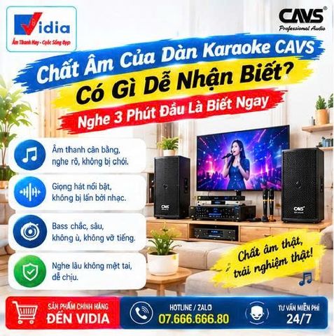 Chất Âm Của Dàn Karaoke CAVS Có Gì Dễ Nhận Biết? Nghe 3 Phút Đầu Là Biết Ngay