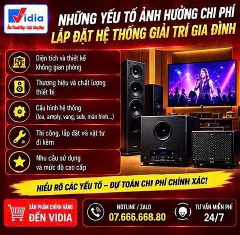 Những Yếu Tố Ảnh Hưởng Chi Phí Lắp Đặt Hệ Thống Giải Trí Gia Đình