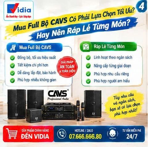 Mua Full Bộ CAVS Có Phải Lựa Chọn Tối Ưu? Hay Nên Ráp Lẻ Từng Món?