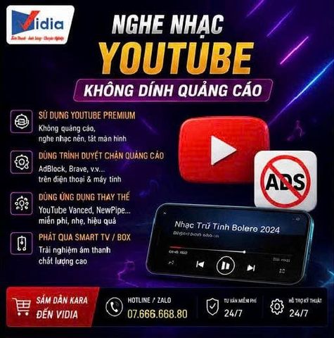 Nghe Nhạc YouTube Không Dính Quảng Cáo – Các Cách Đơn Giản Nhất