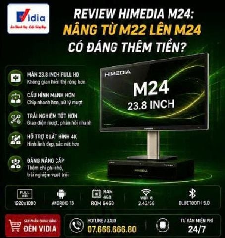 Review Himedia M24: Nâng Từ M22 Lên M24 Có Đáng Thêm Tiền?