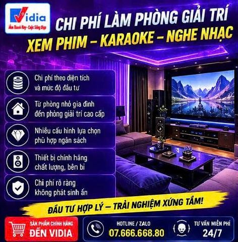 Chi Phí Làm Phòng Giải Trí Xem Phim – Karaoke – Nghe Nhạc