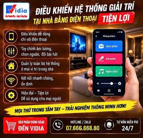 Điều Khiển Hệ Thống Giải Trí Tại Nhà Bằng Điện Thoại Tiện Lợi