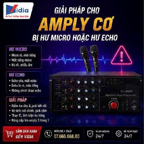 Giải Pháp Cho Amply Cơ Bị Hư Micro Hoặc Hư Echo – Bỏ Vào Hay Hơn!