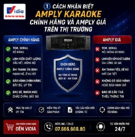 Cách Nhận Biết Amply Karaoke Chính Hãng Và Amply Giả Trên Thị Trường