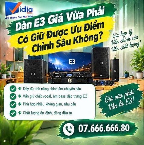 Dàn E3 Giá Vừa Phải Có Giữ Được Ưu Điểm Chỉnh Sâu Không?
