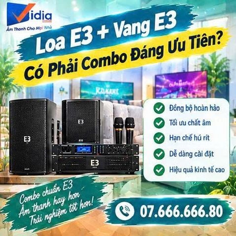 Loa E3 + Vang E3 Có Phải Combo Đáng Ưu Tiên?