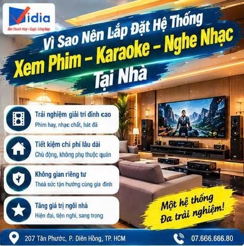 Vì Sao Nên Lắp Đặt Hệ Thống Xem Phim – Karaoke – Nghe Nhạc Tại Nhà