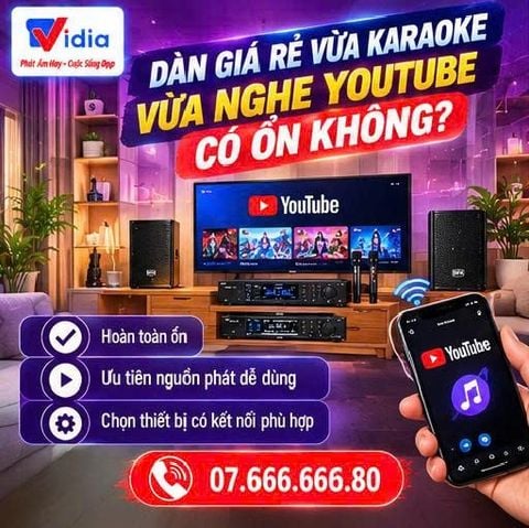 Dàn Giá Rẻ Vừa Karaoke Vừa Nghe YouTube Có Ổn Không?