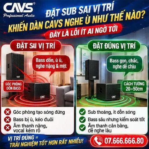 Đặt Sub Sai Vị Trí Khiến Dàn CAVS Nghe Ù Như Thế Nào? Đây Là Lỗi Ít Ai Ngờ Tới