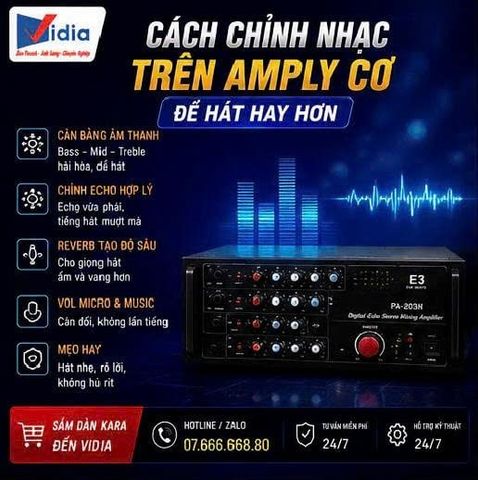 Cách Chỉnh Nhạc Trên Amply Cơ Để Hát Hay Hơn