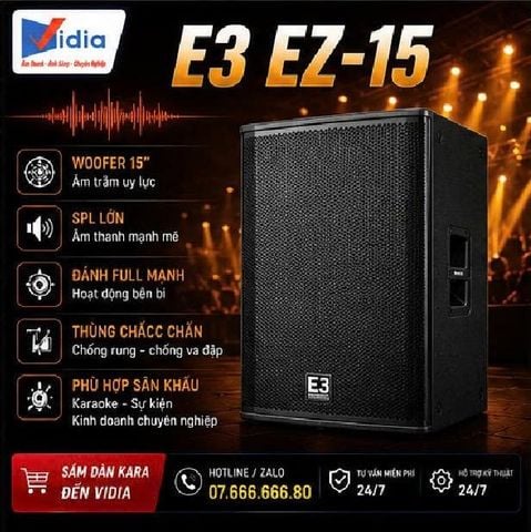 E3 EZ-15: Vì Sao Loa Trong Phòng Nghe Hay Nhưng Ra Ngoài Trời Lại 