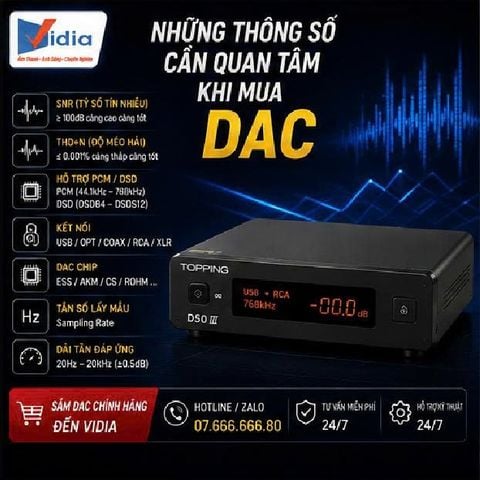 Những Thông Số Cần Quan Tâm Khi Mua DAC