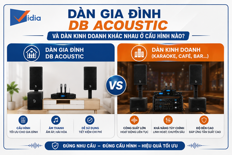 Dàn Gia Đình DB Acoustic Và Dàn Kinh Doanh Khác Nhau Ở Cấu Hình Nào?