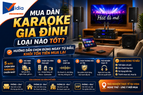 Mua Dàn Karaoke Gia Đình Loại Nào Tốt? Hướng Dẫn Chọn Đúng Ngay Từ Đầu, Khỏi Tốn Tiền Mua Lại