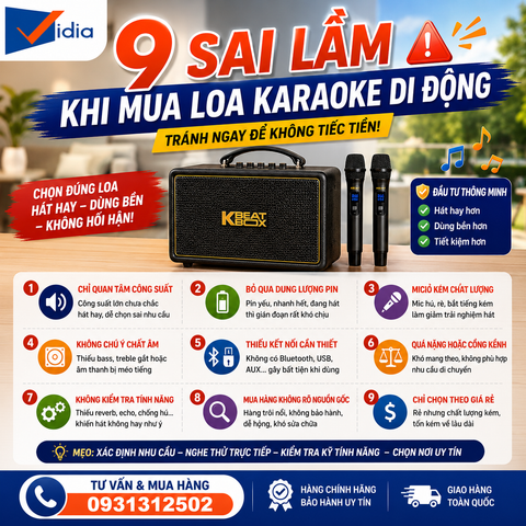 9 Sai Lầm Khi Mua Loa Karaoke Di Động — Và Cái Giá Phải Trả