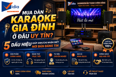 Mua Dàn Karaoke Gia Đình Ở Đâu Uy Tín? 5 Dấu Hiệu Giúp Anh/Chị Nhận Biết Nơi Bán Đáng Tin