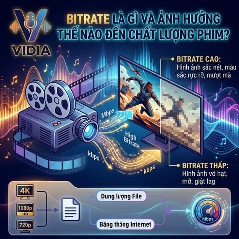 Bitrate Là Gì Và Ảnh Hưởng Thế Nào Đến Chất Lượng Phim?