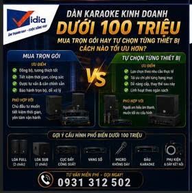 Dàn Karaoke Kinh Doanh Dưới 100 Triệu Mua Trọn Gói Hay Tự Chọn Từng Thiết Bị — Cách Nào Tối Ưu Hơn?