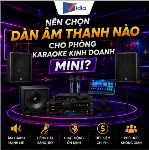 Nên chọn dàn âm thanh nào cho phòng karaoke kinh doanh mini?