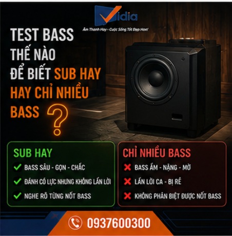 Test Bass Thế Nào Để Biết Sub Hay Hay Chỉ Nhiều Bass?