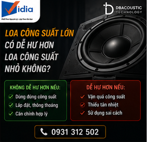 Loa Công Suất Lớn Có Dễ Hư Hơn Loa Công Suất Nhỏ Không?