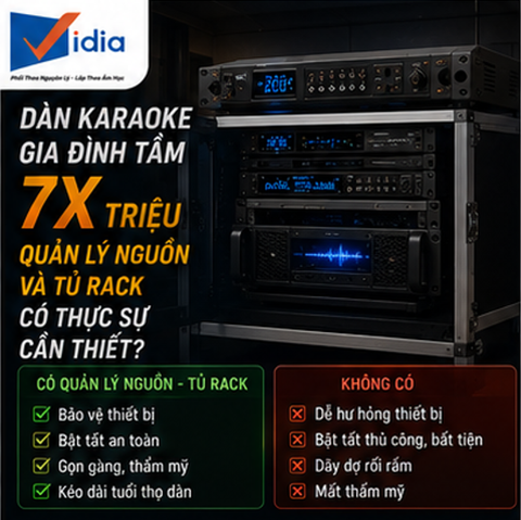 Dàn Karaoke Gia Đình Tầm 7X Triệu Quản Lý Nguồn Và Tủ Rack Có Thực Sự Cần Thiết?