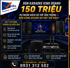 Dàn Karaoke Kinh Doanh 150 Triệu Dư Ngân Sách So Với Tầm Trung — Nên Dùng Khoản Dư Này Thế Nào?