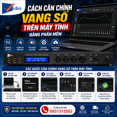 Cách Căn Chỉnh Vang Số Trên Máy Tính Bằng Phần Mềm