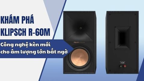 Đánh Giá Klipsch R-60M — Bookshelf Lớn Nhất Dòng Reference: Driver 6.5 Inch, Bridge Giữa R-Series Và RP-Series
