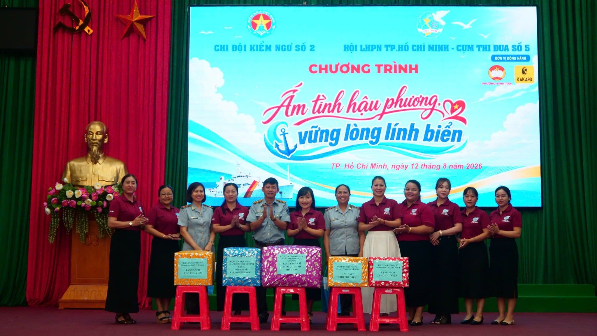 KAKAPO ĐỒNG HÀNH CÙNG HỘI LIÊN HIỆP PHỤ NỮ TP. HỒ CHÍ MINH TRONG CHƯƠNG TRÌNH “ẤM TÌNH HẬU PHƯƠNG – VỮNG LÒNG LÍNH BIỂN”
