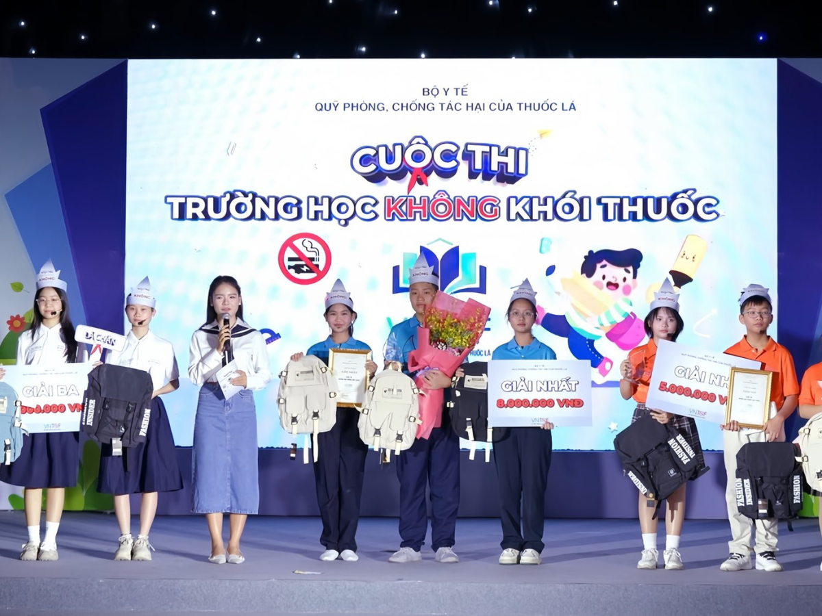 KAKAPO VINH DỰ ĐỒNG HÀNH CÙNG BỘ Y TẾ TRONG CHƯƠNG TRÌNH “ TRƯỜNG HỌC KHÔNG KHÓI THUỐC”