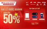 SONG HONG SPORTS+ MỪNG QUỐC KHÁNH VỚI ƯU ĐÃI THỂ THAO ĐẾN 50%