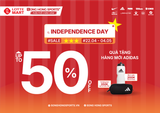 INDEPENDENCE DAY SALE UP TO 50% TẠI SONG HONG SPORTS+