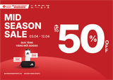 MID SEASON SALE BÙNG NỔ TẠI SONG HONG SPORTS+