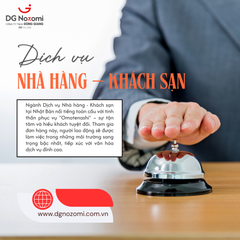 TÌM HIỂU NGHỀ: DỊCH VỤ NHÀ HÀNG – KHÁCH SẠN TẠI NHẬT BẢN