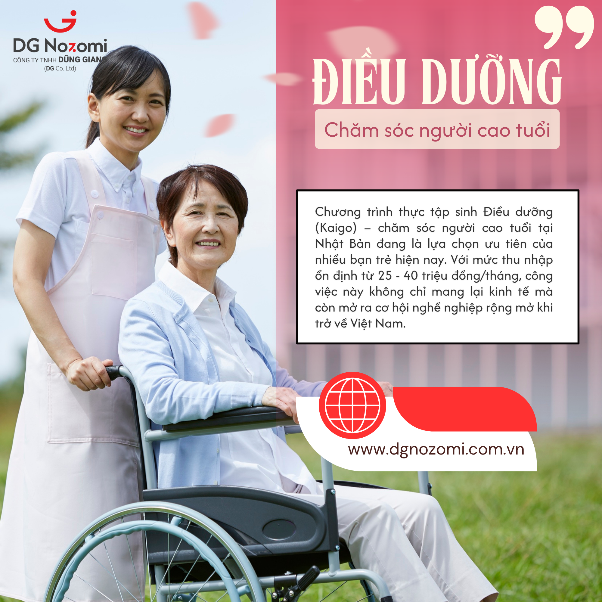 Hành Trình Trở Thành Điều Dưỡng Viên Tại Nhật Bản 2026: Thu Nhập Tốt, Tương Lai Vững Vàng