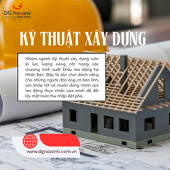 TÌM HIỂU NHÓM NGÀNH KỸ THUẬT XÂY DỰNG TẠI NHẬT BẢN