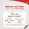 THÔNG BÁO NGHỈ LỄ QUỐC KHÁNH 2/9/2026
