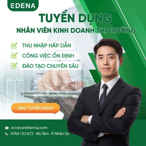 TUYỂN DỤNG NHÂN VIÊN KINH DOANH THỊ TRƯỜNG