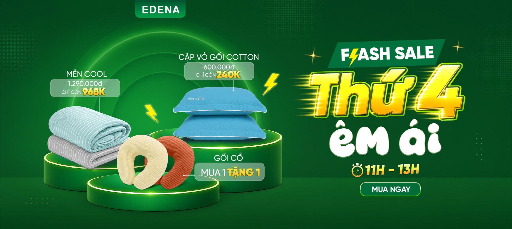 Flashsale 11h-13h Thứ 4 Êm Ái
