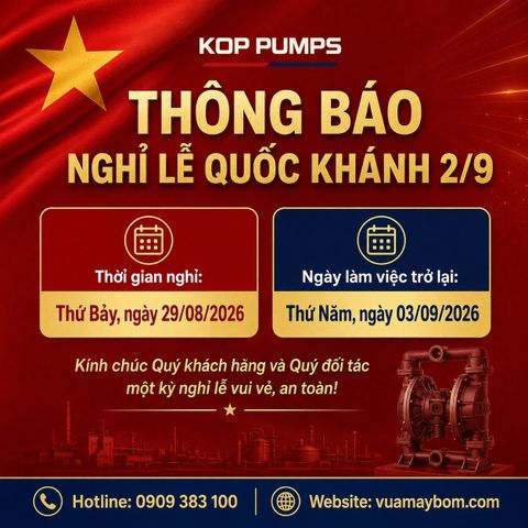 THÔNG BÁO LỊCH NGHỈ LỄ QUỐC KHÁNH 2/9 NĂM 2026