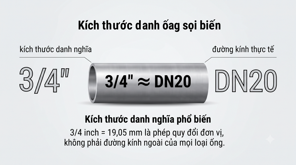 3/4 DN20 Là Gì? Kích Thước, Quy Đổi Và Cách Chọn Ống – Thế giới Van ...