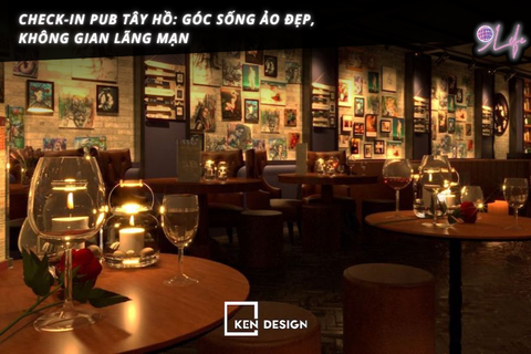 Check-in pub Tây Hồ: Góc sống ảo đẹp, không gian lãng mạn