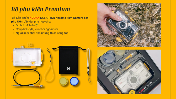 H35N, máy ảnh film, máy ảnh film chụp half frame, Half frame camera, H35, H35N kit, water proof